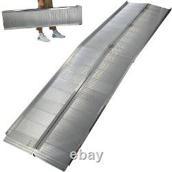 10' Aluminum Wheelchair Ramp Portable Folding Medical Mobility Scooter Threshold