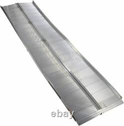 10' Aluminum Wheelchair Ramp Portable Folding Medical Mobility Scooter Threshold