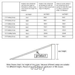 10 FT Aluminum Ramp Folding Wheelchair Scooter Mobility Portable Anti-Slip New