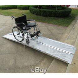 10 FT Aluminum Ramp Folding Wheelchair Scooter Mobility Portable Anti-Slip New