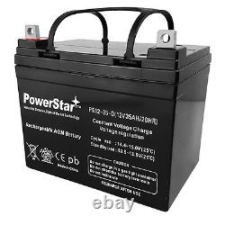 (2) PowerStar Replacement 12V 35Ah U1 Electric Wheelchair Scooter Batteries