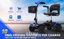 2022 New 4 Wheels Electric Mobility Scooter Motorized Wheelchair Outdoor Travel