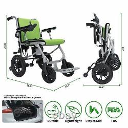 2023 24V Foldable Lightweight Duty Mobility Electric Wheelchair Scooter US