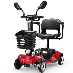 2023 4-Wheel Electric Mobility Scooter for Seniors, Portable, Collapsible Travel