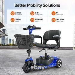 2024 3 Wheels Mobility Scooter Electric Powered Mobile Folding Wheelchair Device