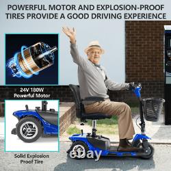 2024 3 Wheels Mobility Scooter Electric Powered Mobile Folding Wheelchair Device