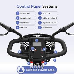 2024 4 Wheels Mobility Scooter Power Wheelchair for Adult Senior Slop Protection