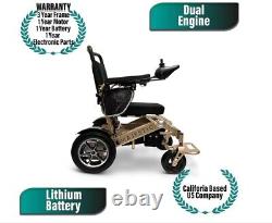 2024 Electric Wheelchair Auto Folding Lightweight All Terrain Fold and Travel