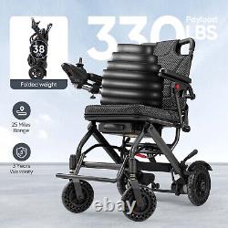 2024 Folding Electric Wheelchair Power Wheelchairs Mobility Scooter Lightweight