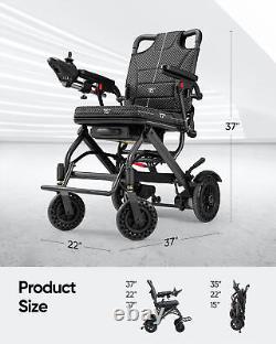 2024 Folding Electric Wheelchair Power Wheelchairs Mobility Scooter Lightweight