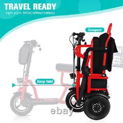 2024 New Foldable 3 Wheel Mobility Scooter Electric Power Wheelchair for adult