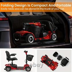 2025 4 Wheel Mobility Scooter Power Folding Travel Electric Wheelchairs Scooter
