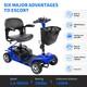 2025 4 Wheels Mobility Scooter Power Electric Wheelchairs Heavy Duty For Seniors