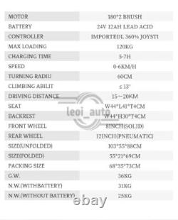 2025 Foldable Electric Wheelchair All Terrain Heavy Duty Power Mobility Scooter