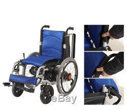 22'' Dual Motors Portable Folding Electric Manual Wheelchair Mobility Scooter