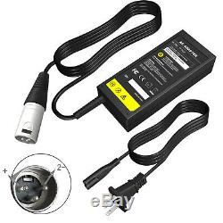 24V 1.5A 2A Max XLR Mobility Scooter Charger For Jazzy Power Chair
