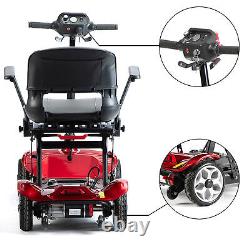 24V 12AH Electric Powered Wheelchair 4 Wheel Foldable Motorized Mobility Scooter