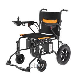 24V 12AH Folding Lightweight Electric Power Wheelchair Mobility Aid Motorized