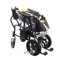 24V 12AH Folding Lightweight Electric Power Wheelchair Mobility Aid Motorized