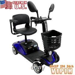 24V 4 Wheels Elderly Seniors Electric Mobility Scooter Powered Wheelchair US