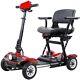 250w 4 Wheel Folding Mobility Portable Foldable Electric Scooter Travel New