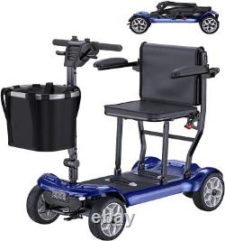 250W 4 Wheels Mobility Scooter Power Wheelchair Folding Electric Scooters New