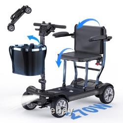 270W Mobility Scooter 4Wheel Senior Electric Scooter 24V 20AH Folding Wheelchair