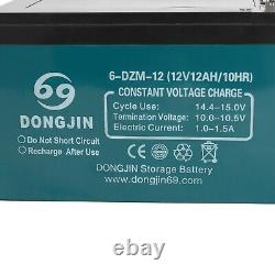 2PCS 12V 12Ah 6-DZM-12 Battery For Electric Mobility Scooter ATV Quad Wheelchair