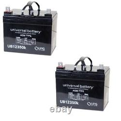 2PK 12V 35AH Battery for Pride Boxster Celebrity 2000 X Power Chair Scooter
