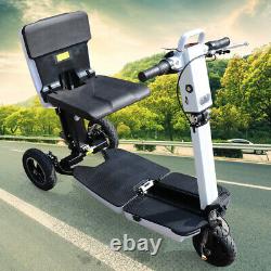3-Wheel Electric Mobility Scooter 3 Speed Mode Motorized Wheelchair Folding 48V