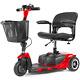 3 Wheel Fold Electric Mobility Scooter Power Wheel Chairs Long Range Led Lights
