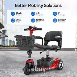 3-Wheel Folding Mobility Scooter Electric Wheelchair Seniors Travel 15.5 Miles