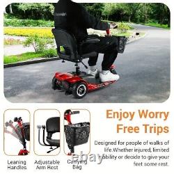 3-Wheel Folding Mobility Scooter Electric Wheelchair Seniors Travel 15.5 Miles