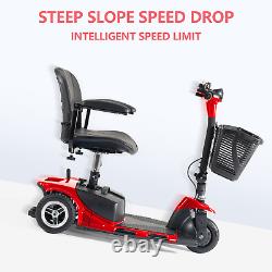 3 Wheel Folding Mobility Scooter Power Wheel Chairs Electric Long Range Seniors