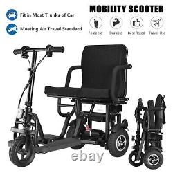 3-Wheel Mobility Electric Scooter Powered Mobile Wheelchair for Adults Foldable