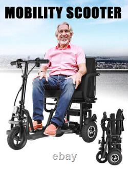 3-Wheel Mobility Electric Scooter Powered Mobile Wheelchair for Adults Foldable