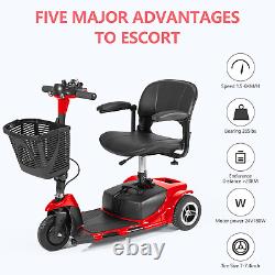 3 Wheel Mobility Scooter Electric Powered Mobile Folding Wheelchair Device Adult