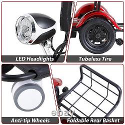 3 Wheel Mobility Scooter Electric Powered Mobile Folding Wheelchair Device Adult