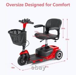 3 Wheel Mobility Scooter Electric Powered Mobile Folding Wheelchairs For Adult