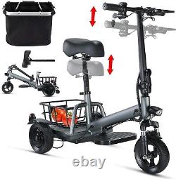 3 Wheel Mobility Scooter Electric Powered Mobile Wheelchair Device for Adults