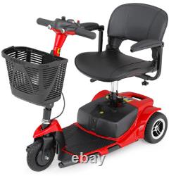 3 Wheels Mobility Scooter Power withDetachable Basket+Flip Up Armrests Wheelchair