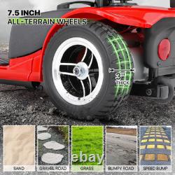 3 Wheels Mobility Scooter Power withDetachable Basket+Flip Up Armrests Wheelchair