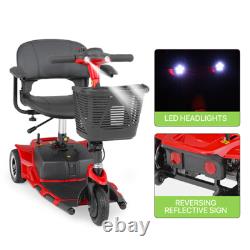 3 Wheels Mobility Scooter Power withDetachable Basket+Flip Up Armrests Wheelchair