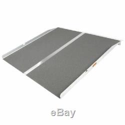 3' x 36 Aluminum Solid Threshold Ramp Wheelchair or Scooter Home Access