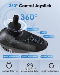 30 Miles Long Travel Range, Electric Wheelchair for Adults Airline Approved