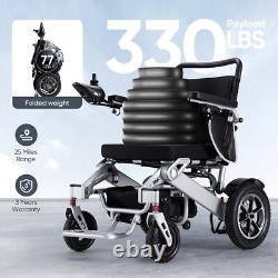 330 lb Capacity Intelligent Foldable Electric Wheelchair All Terrain Scooters