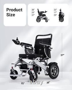 330 lbs Capacity Intelligent Foldable Electric Wheelchair All Terrain Scooters
