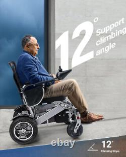 330 lbs Capacity Intelligent Foldable Electric Wheelchair All Terrain Scooters