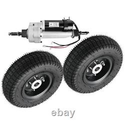 350W 24V Brush Differential Motor+9x3.50-4 wheels Fr Mobility Scooter wheelchair