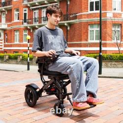 360W Electric Wheelchair Lightweight Folding Wheelchair for Adults Seniors Black